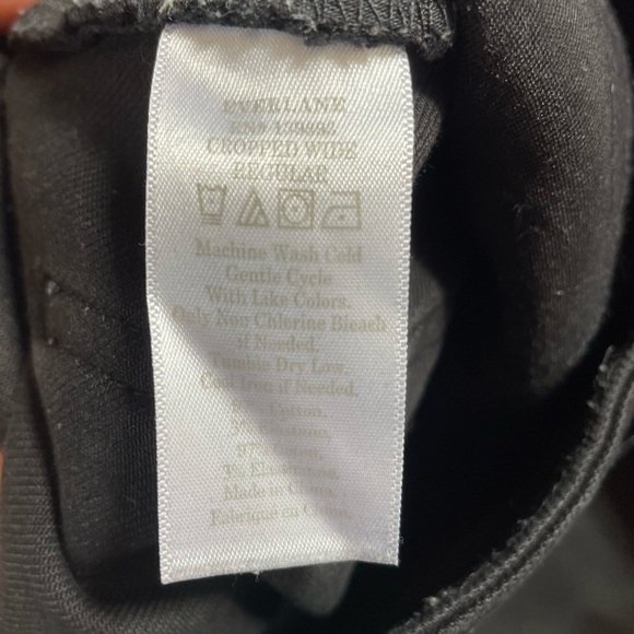 Everlane The Wide Leg Crop Pant Regular Black Jeans Size 2 - Picture 6 of 10